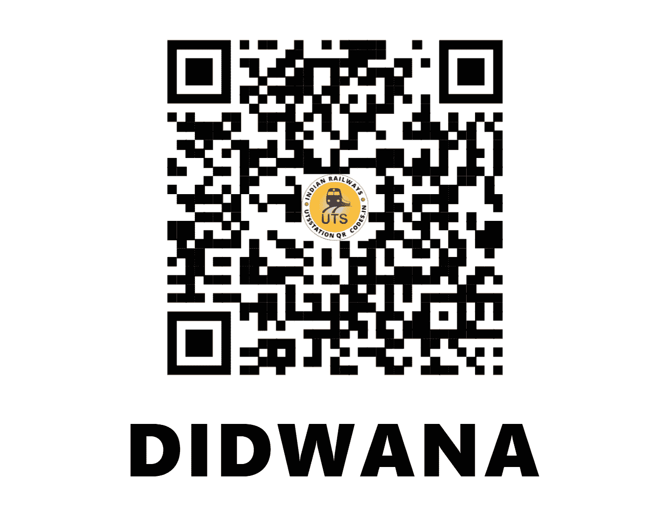 UTS QR Code for DIDWANA - DIA - NW (RAJASTHAN)