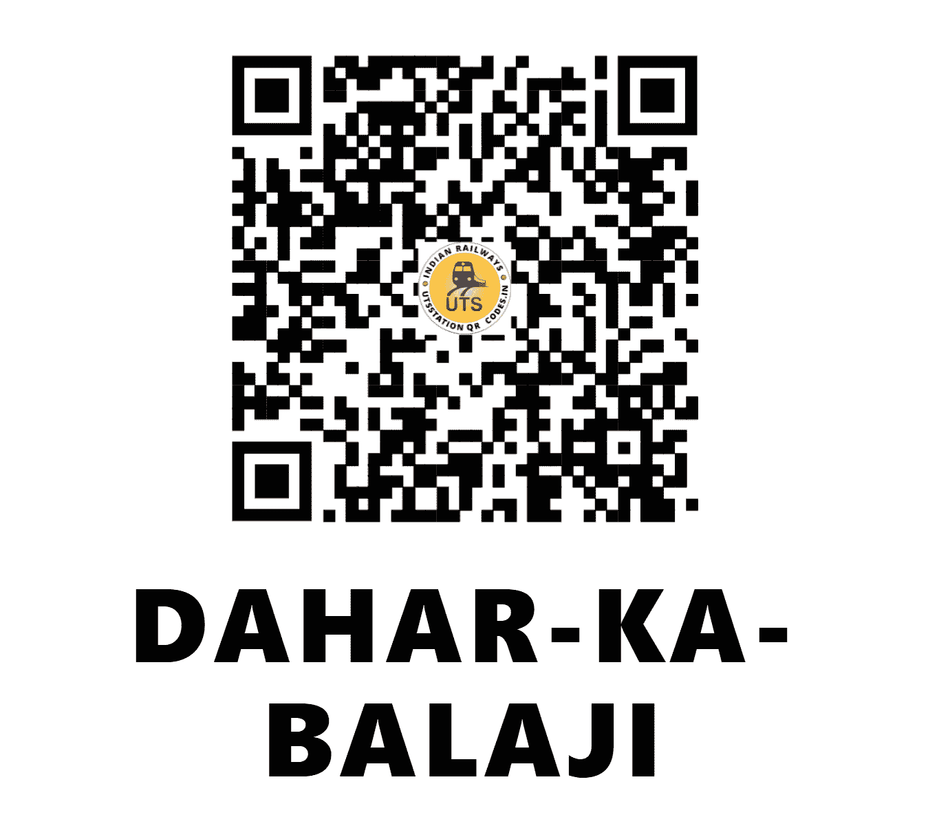 UTS QR Code for DAHAR-KA-BALAJI - DKBJ - NW (RAJASTHAN)
