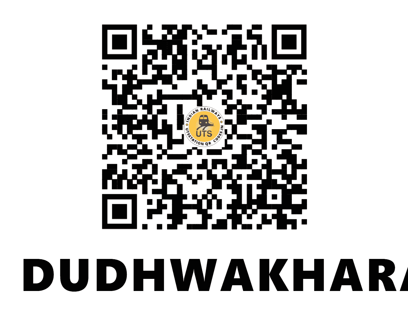 UTS QR Code for DUDHWAKHARA - DKX - NW (RAJASTHAN)