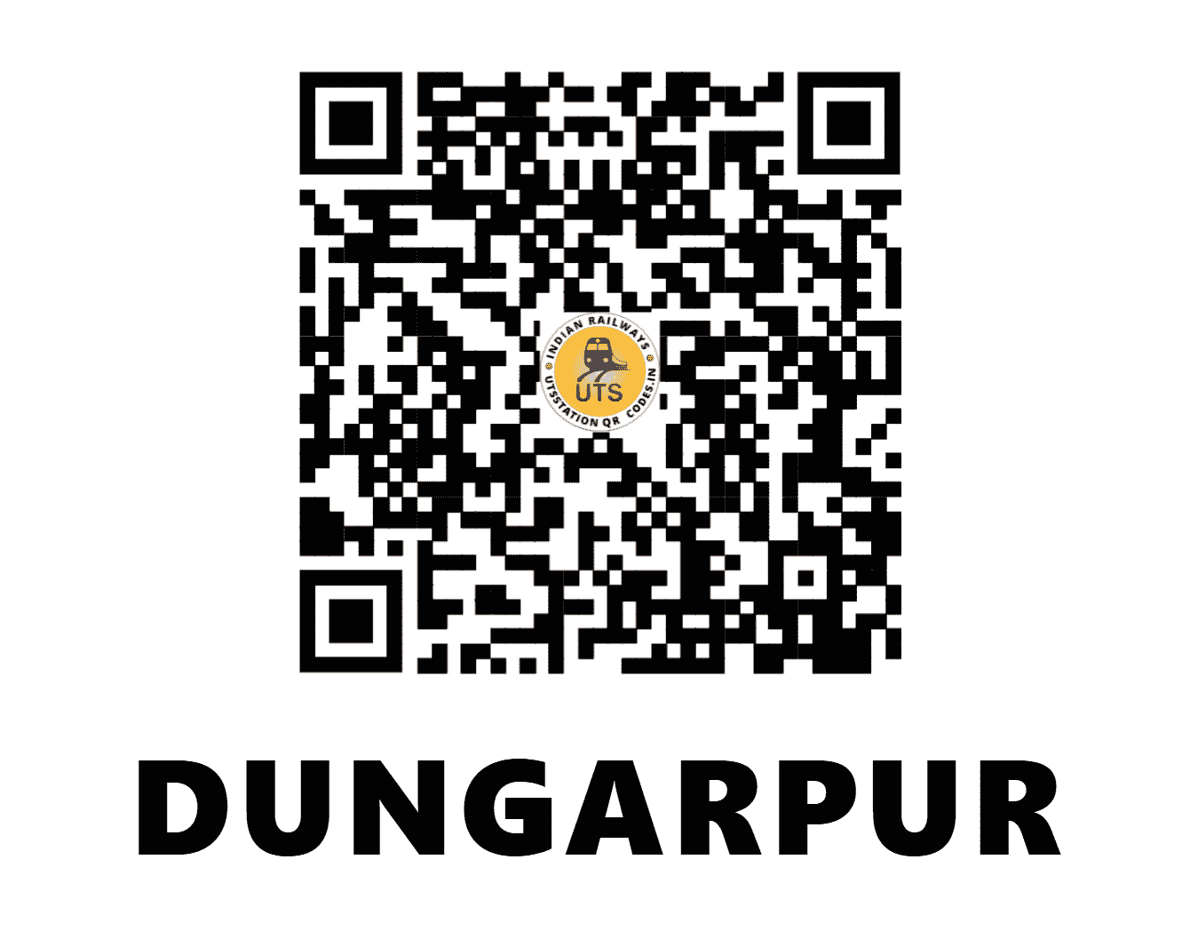 UTS QR Code for DUNGARPUR - DNRP - NW (RAJASTHAN)