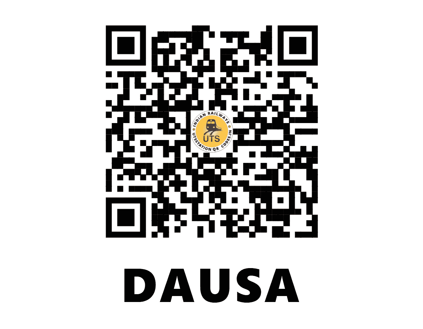 UTS QR Code for DAUSA - DO - NW (RAJASTHAN)