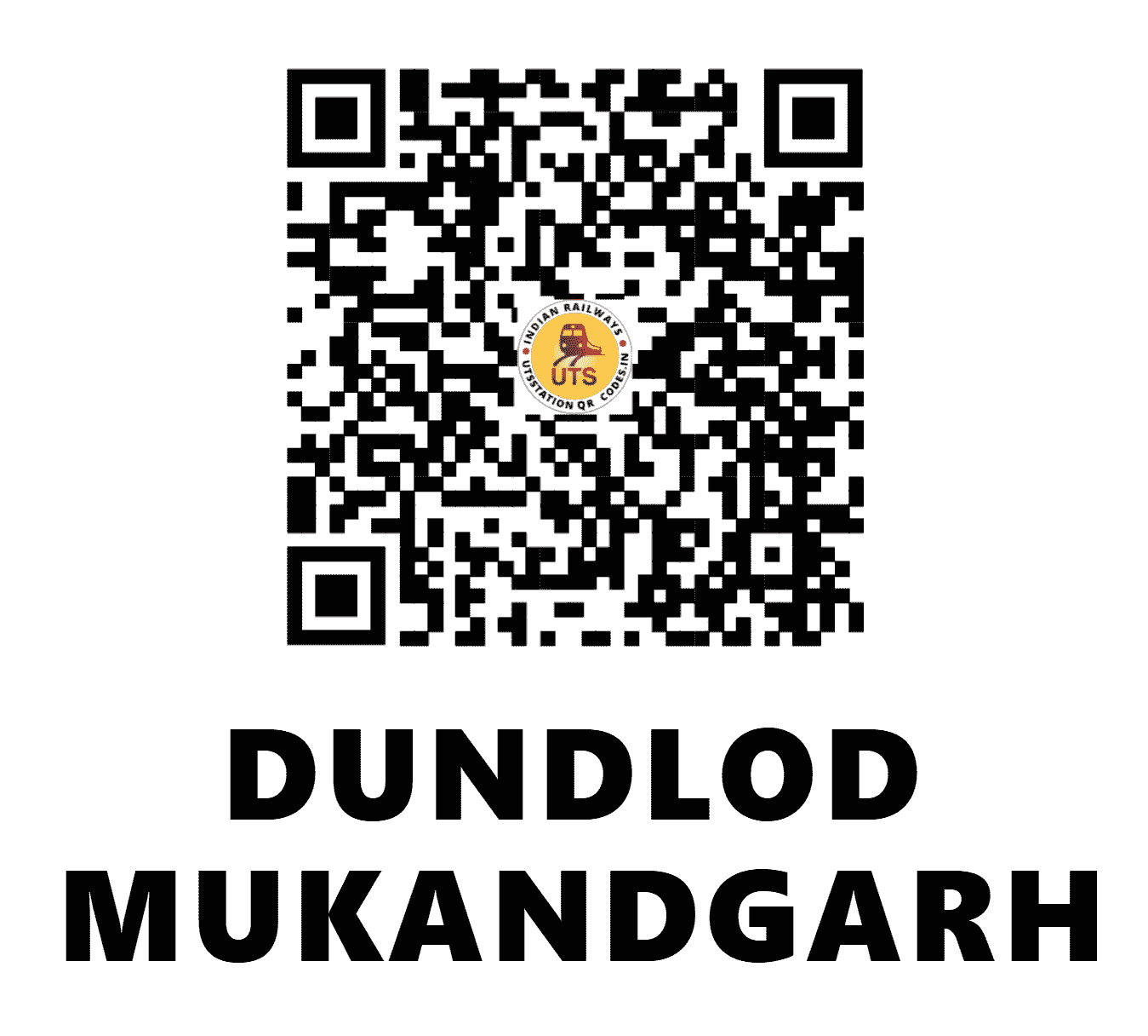 UTS QR Code for DUNDLOD MUKANDGARH - DOB - NW (RAJASTHAN)