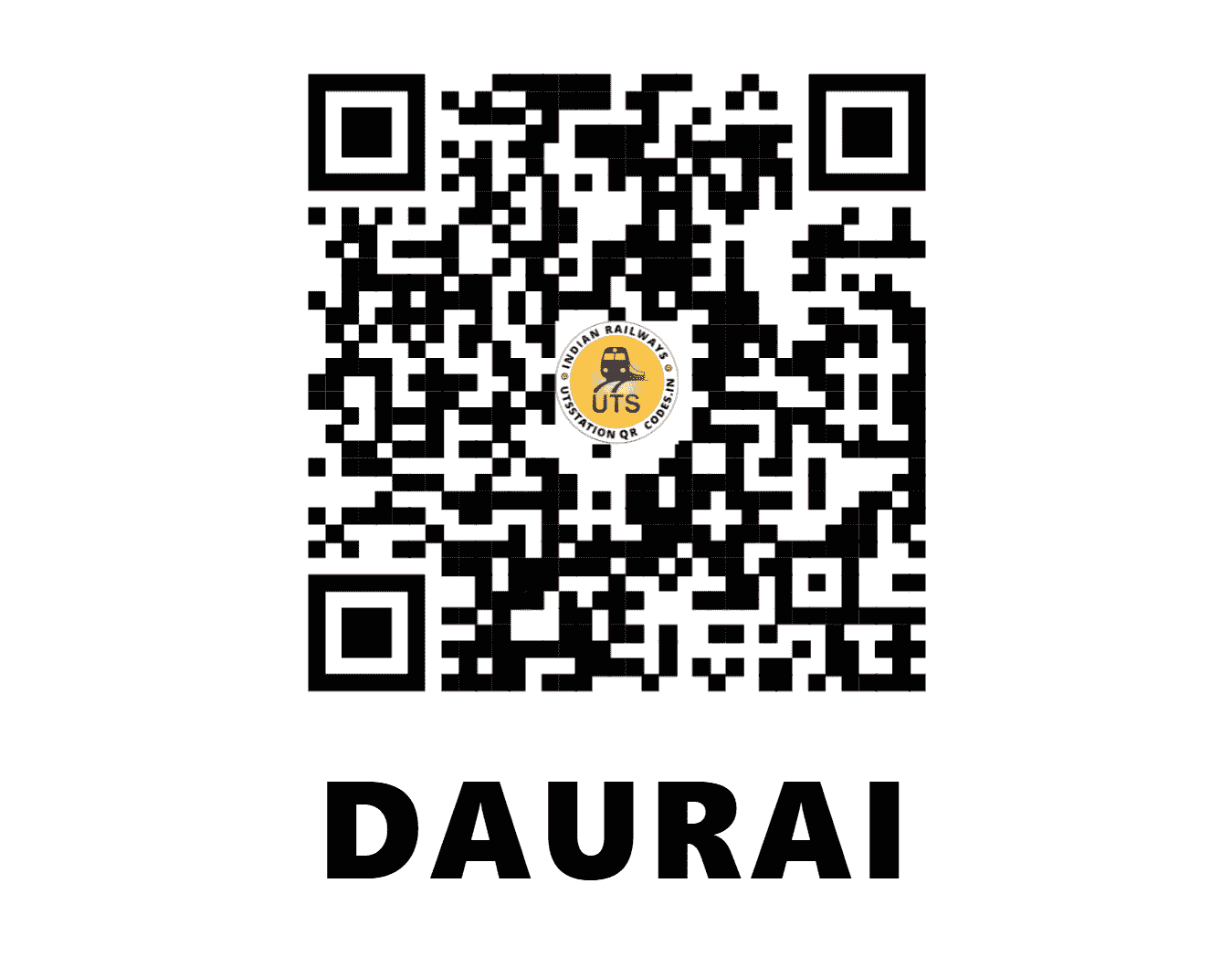 UTS QR Code for DAURAI - DOZ - NW (RAJASTHAN)