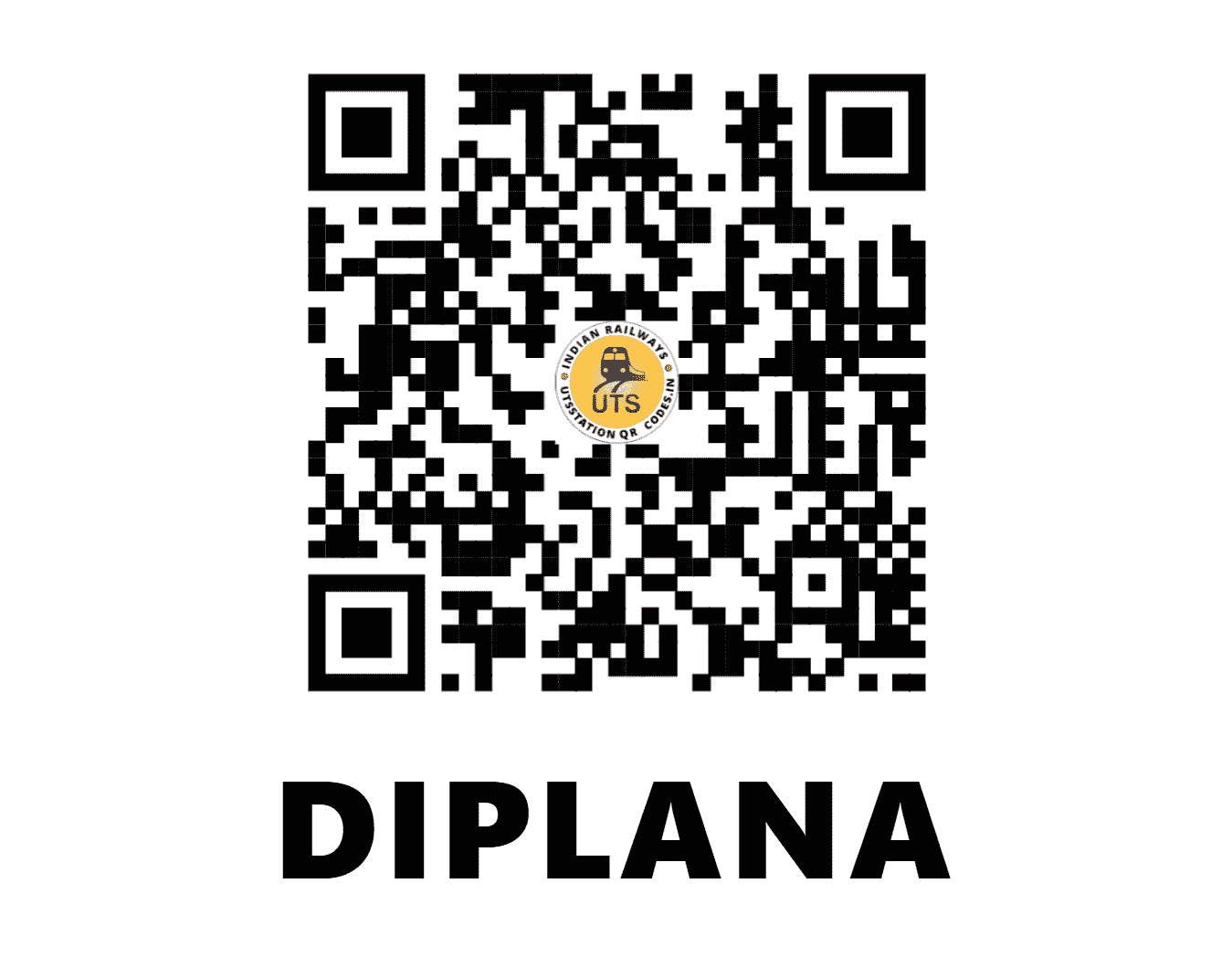 UTS QR Code for DIPLANA - DPLN - NW (RAJASTHAN)