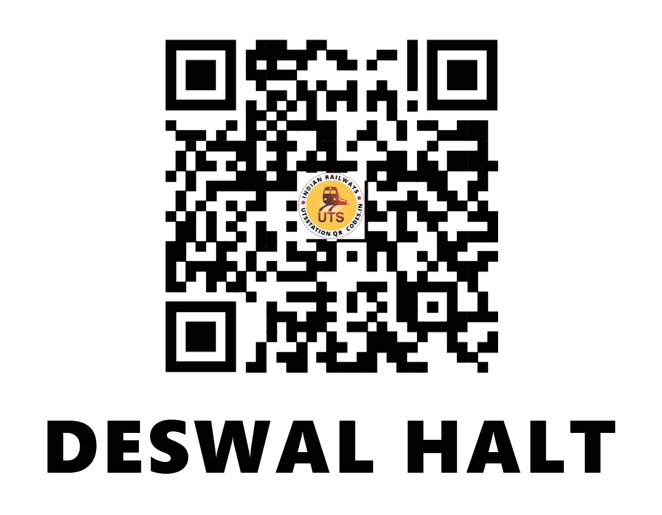 UTS QR Code for DESWAL HALT - DSL - NW (RAJASTHAN)