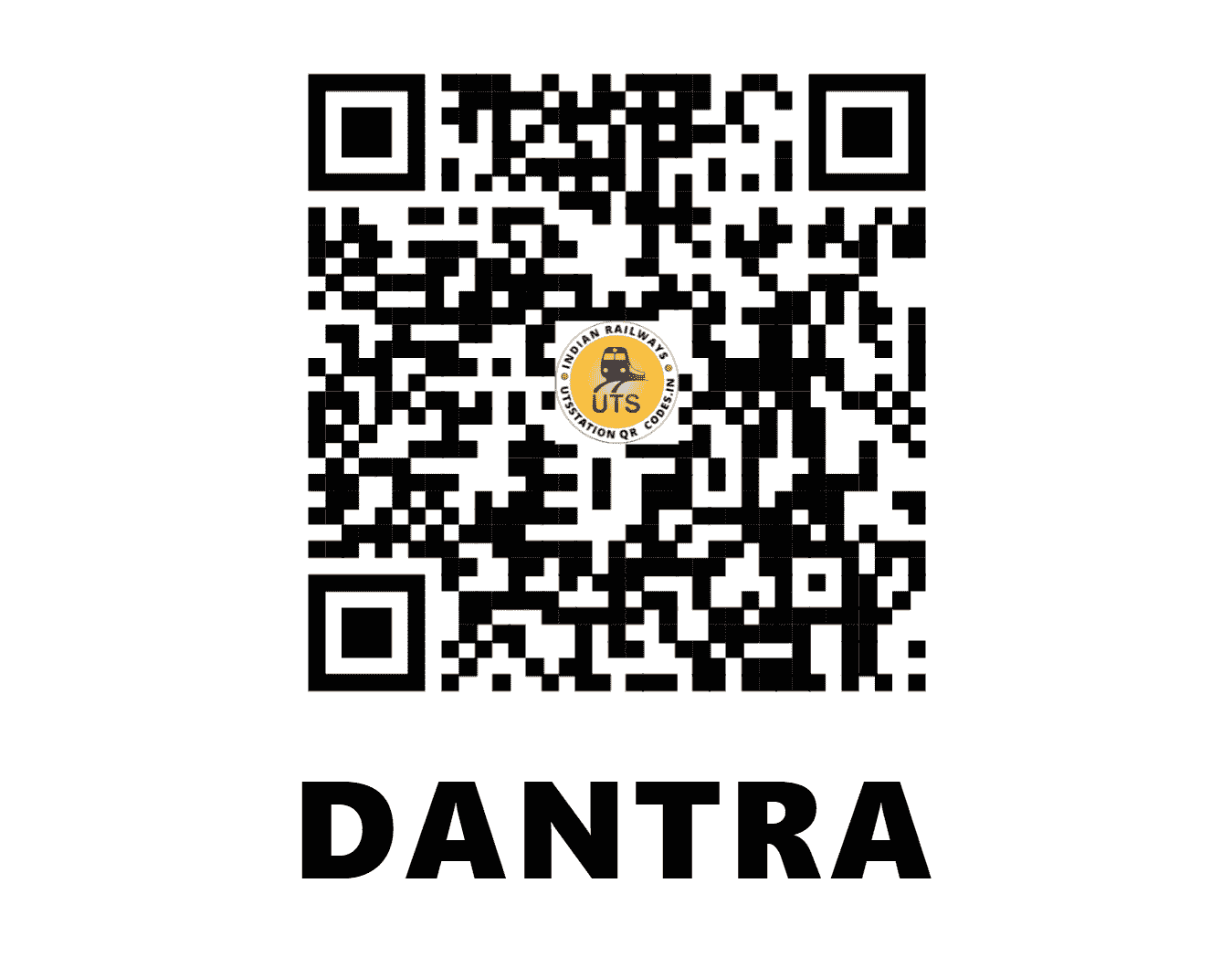 UTS QR Code for DANTRA - DTRA - NW (RAJASTHAN)