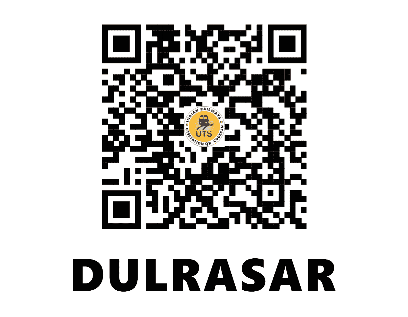 UTS QR Code for DULRASAR - DUS - NW (RAJASTHAN)