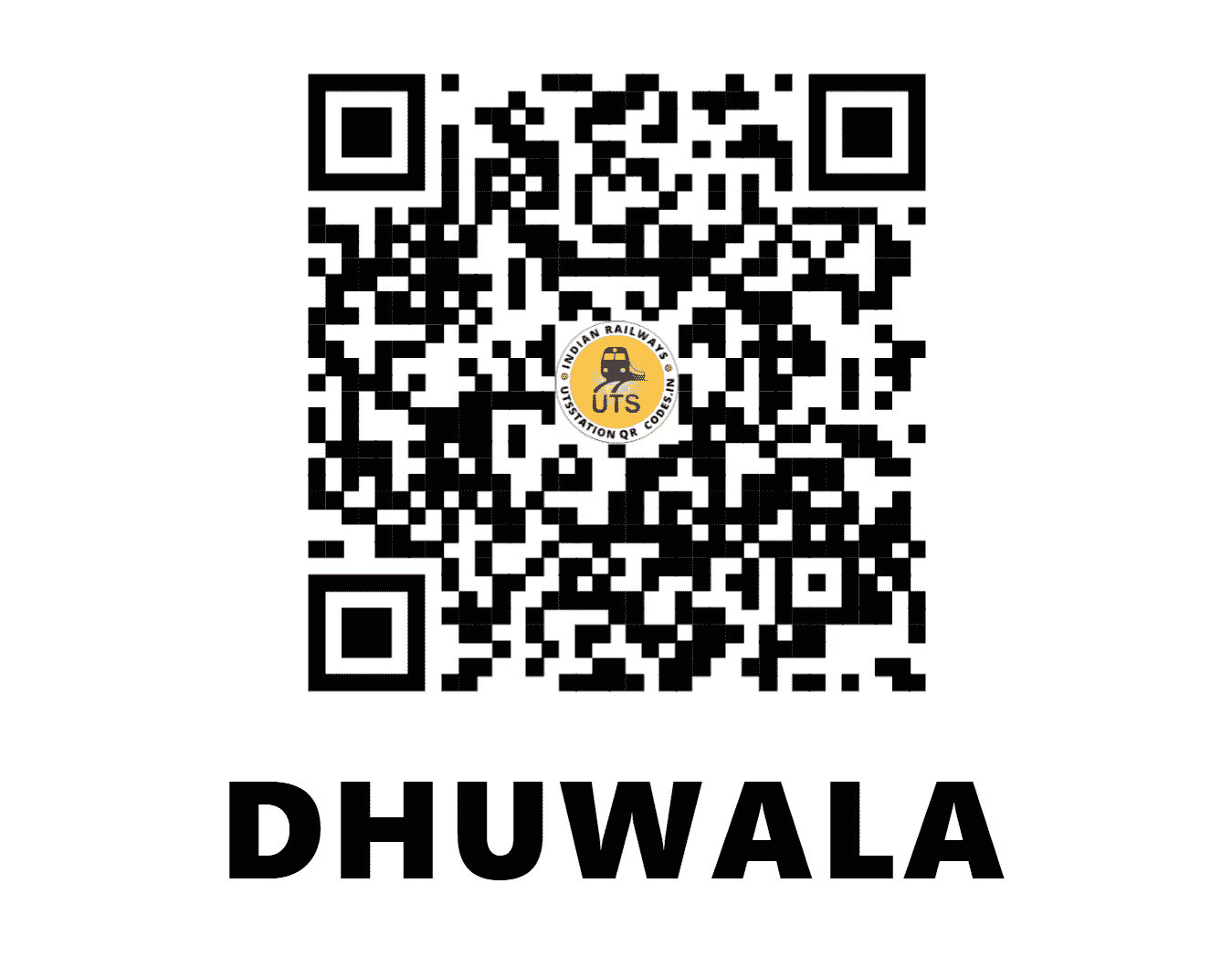 UTS QR Code for DHUWALA - DWL - NW (RAJASTHAN)
