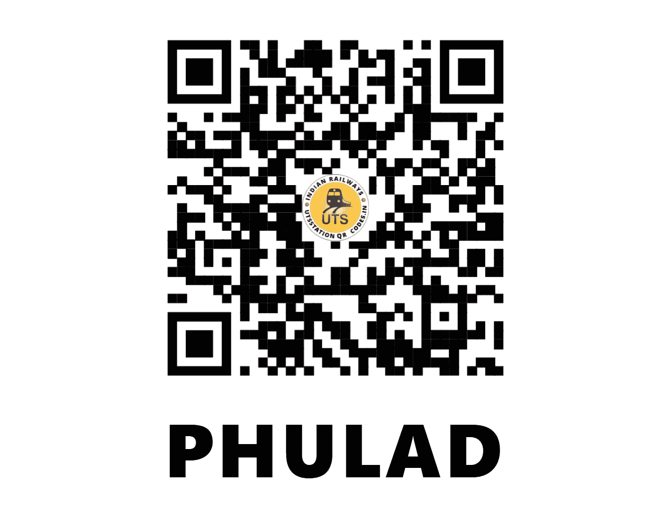 UTS QR Code for PHULAD - FLD - NW (RAJASTHAN)