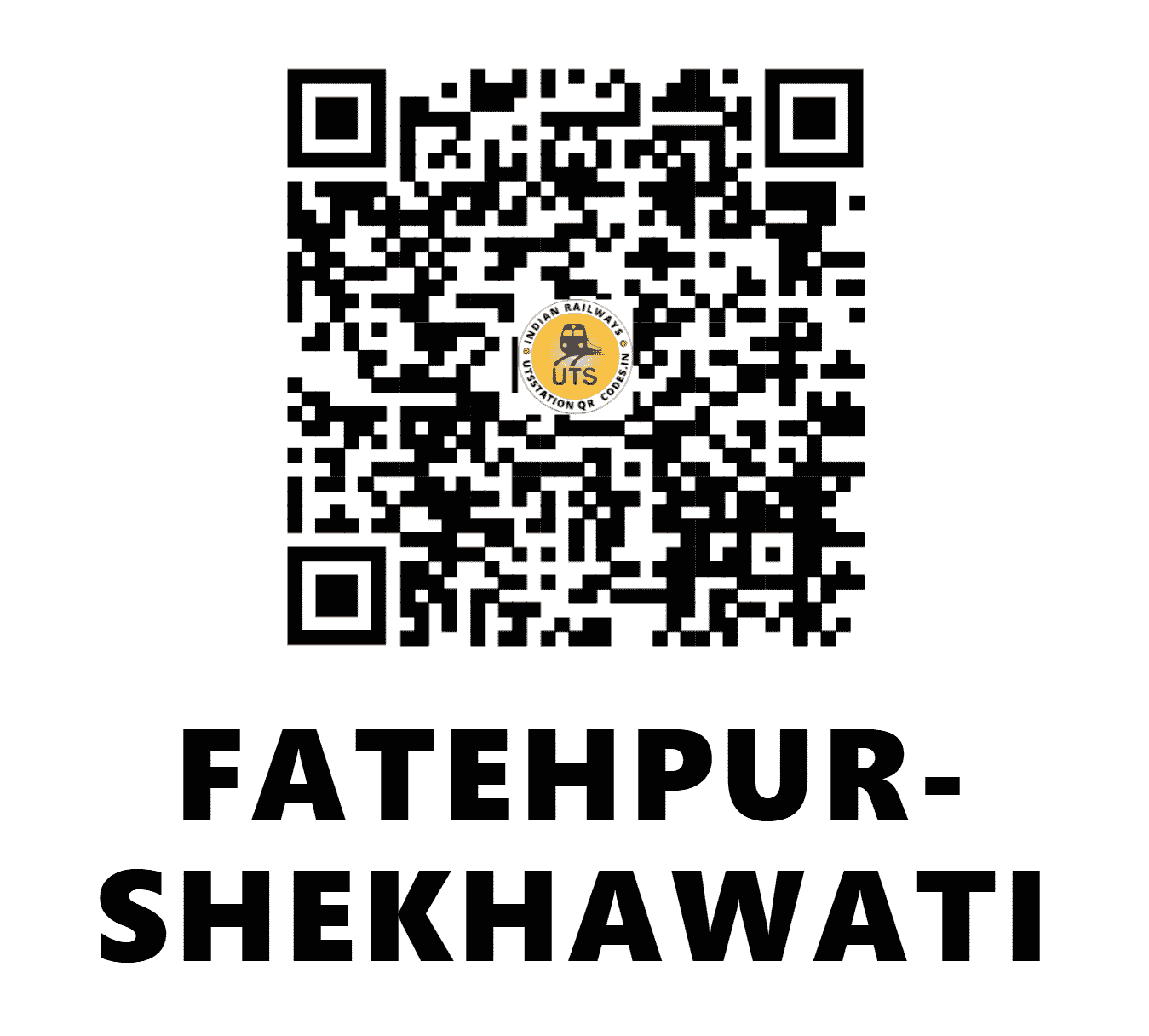 UTS QR Code for FATEHPUR-SHEKHAWATI - FPS - NW (RAJASTHAN)