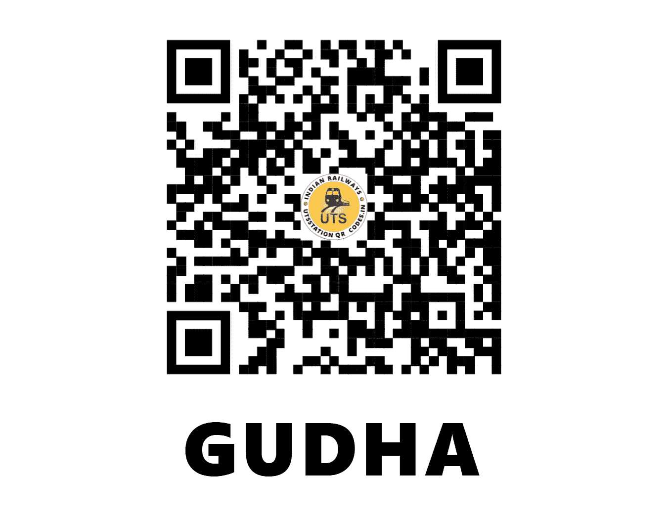 UTS QR Code for GUDHA - GA - NW (RAJASTHAN)