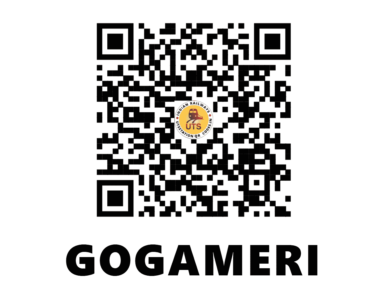 UTS QR Code for GOGAMERI - GAMI - NW (RAJASTHAN)