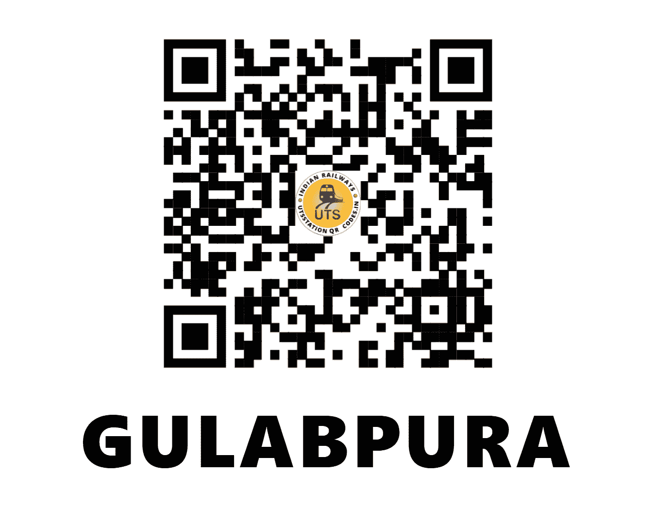 UTS QR Code for GULABPURA - GBP - NW (RAJASTHAN)