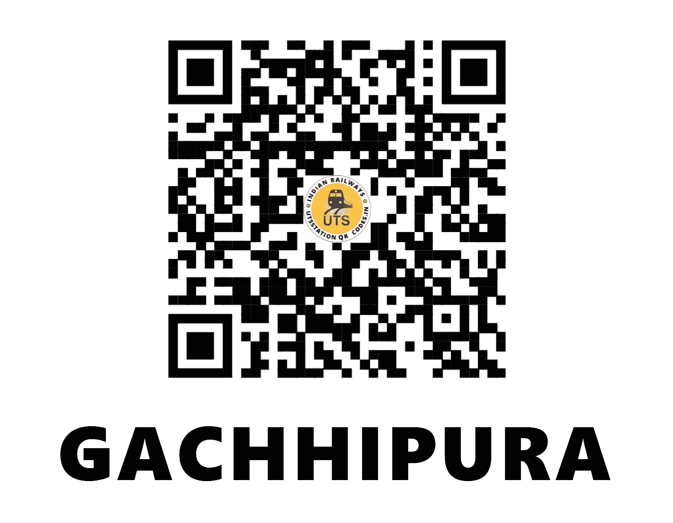 UTS QR Code for GACHHIPURA - GCH - NW (RAJASTHAN)
