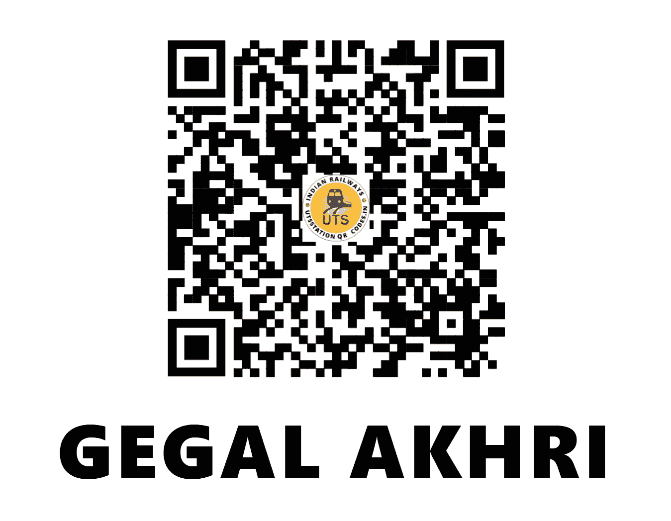 UTS QR Code for GEGAL AKHRI - GEK - NW (RAJASTHAN)