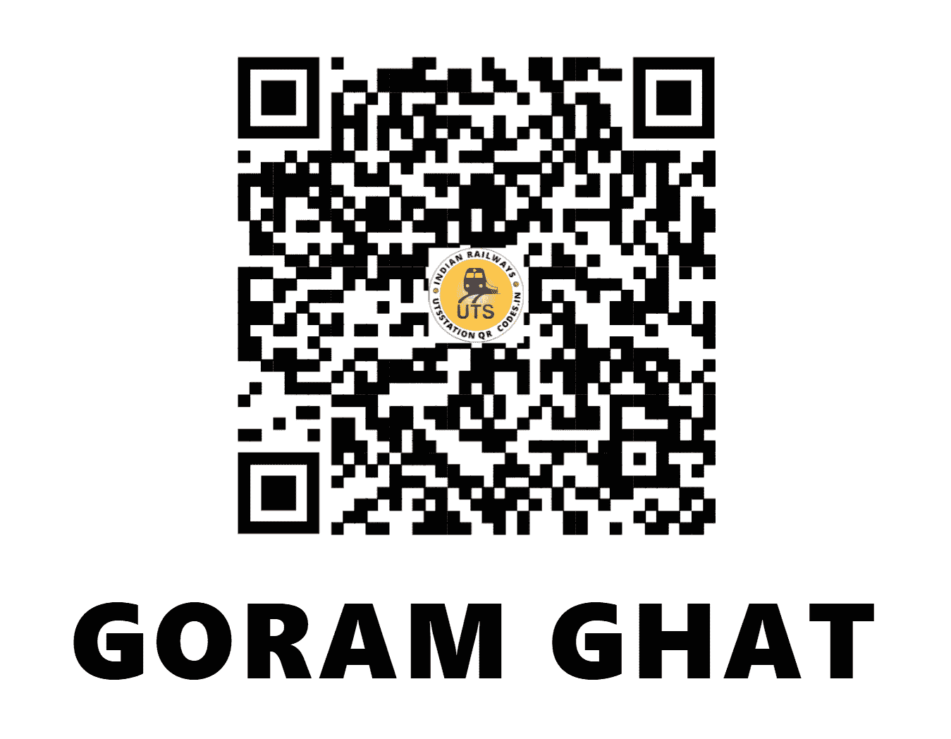 UTS QR Code for GORAM GHAT - GGO - NW (RAJASTHAN)