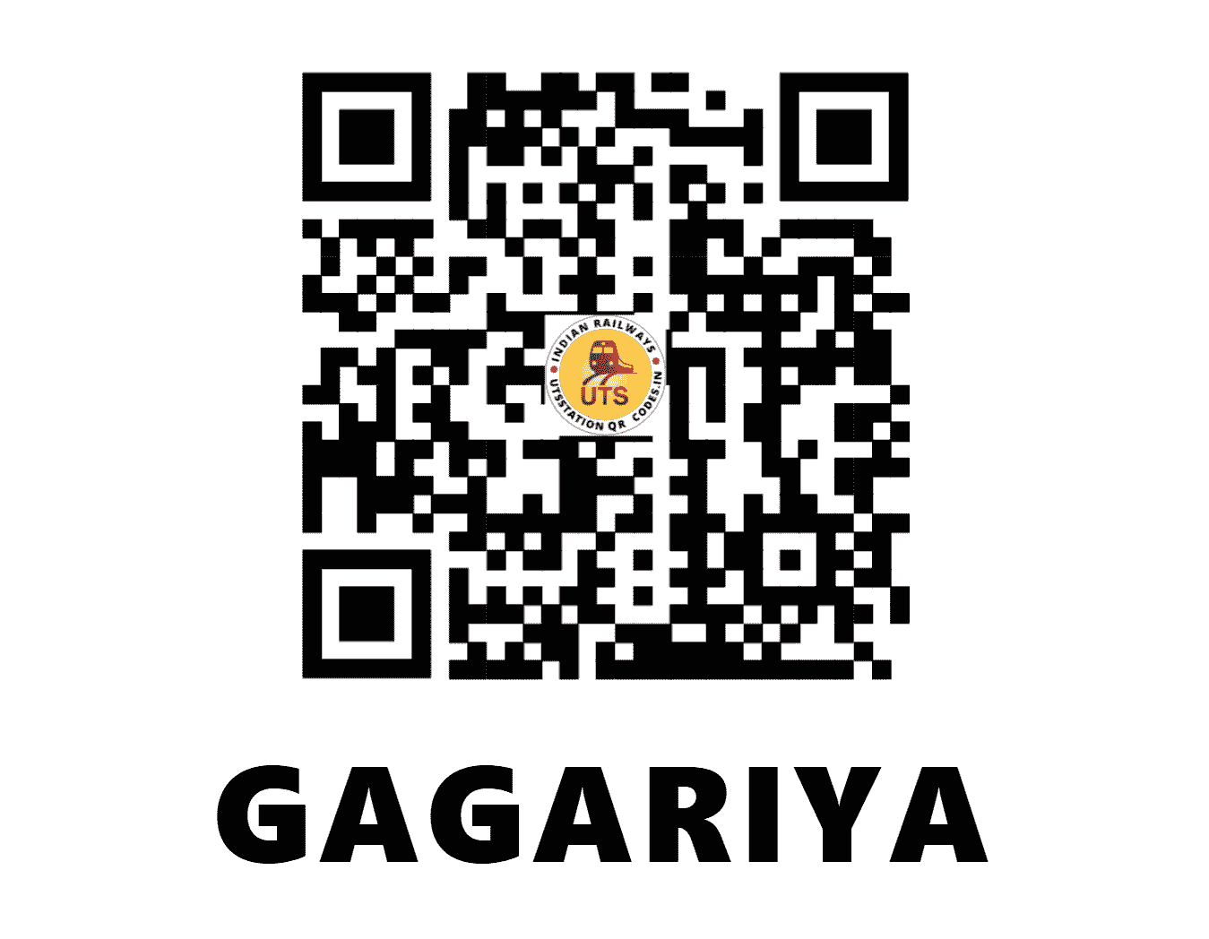 UTS QR Code for GAGARIYA - GGY - NW (RAJASTHAN)
