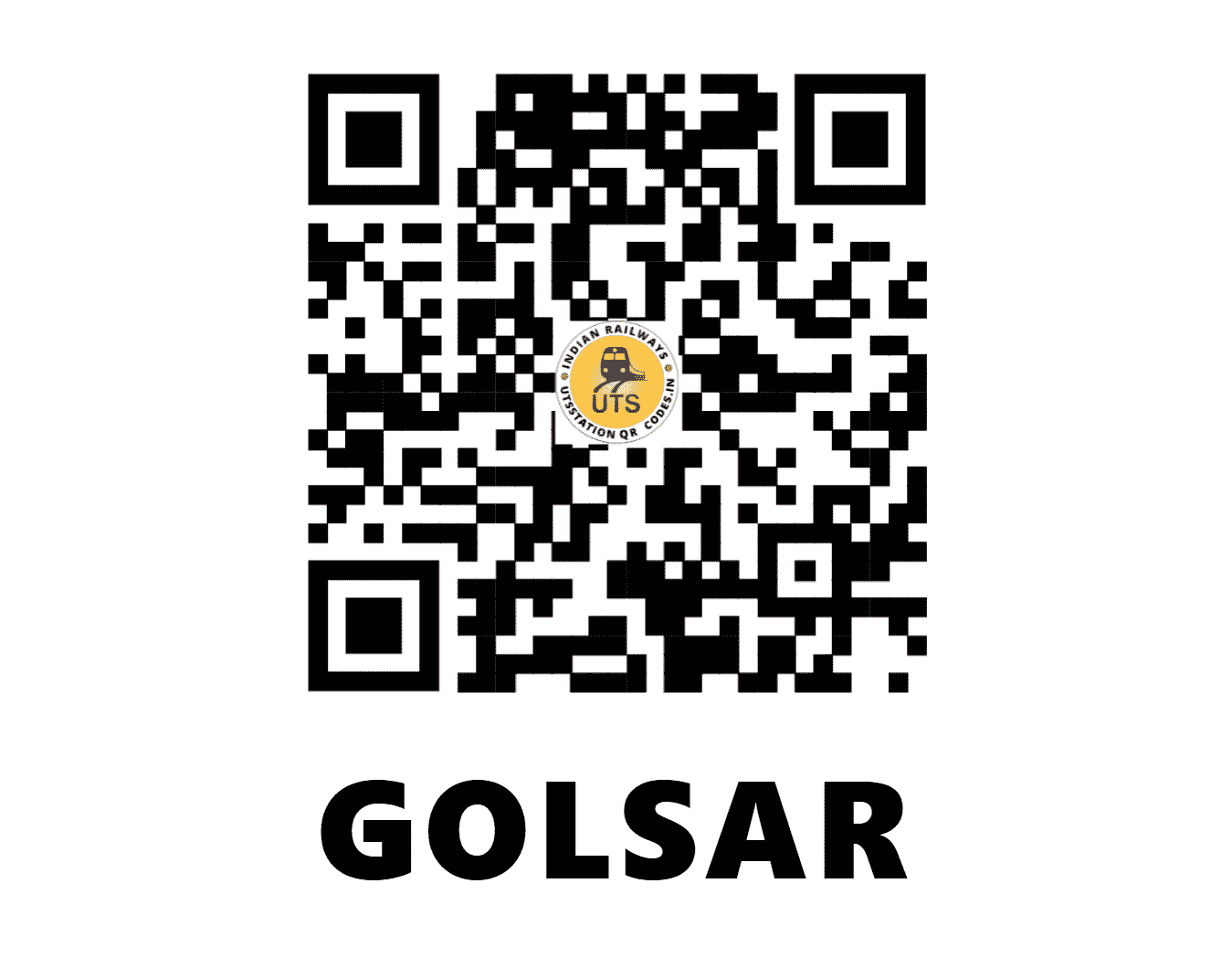 UTS QR Code for GOLSAR - GOZ - NW (RAJASTHAN)