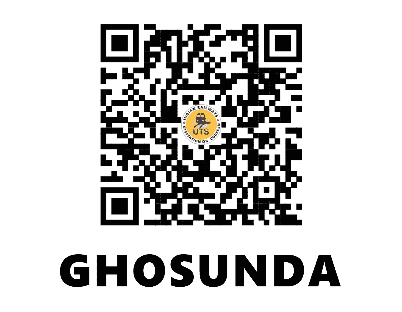 UTS QR Code for GHOSUNDA - GSD - NW (RAJASTHAN)