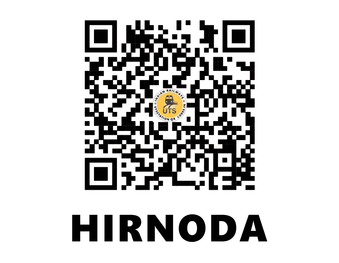 UTS QR Code for HIRNODA - HDA - NW (RAJASTHAN)