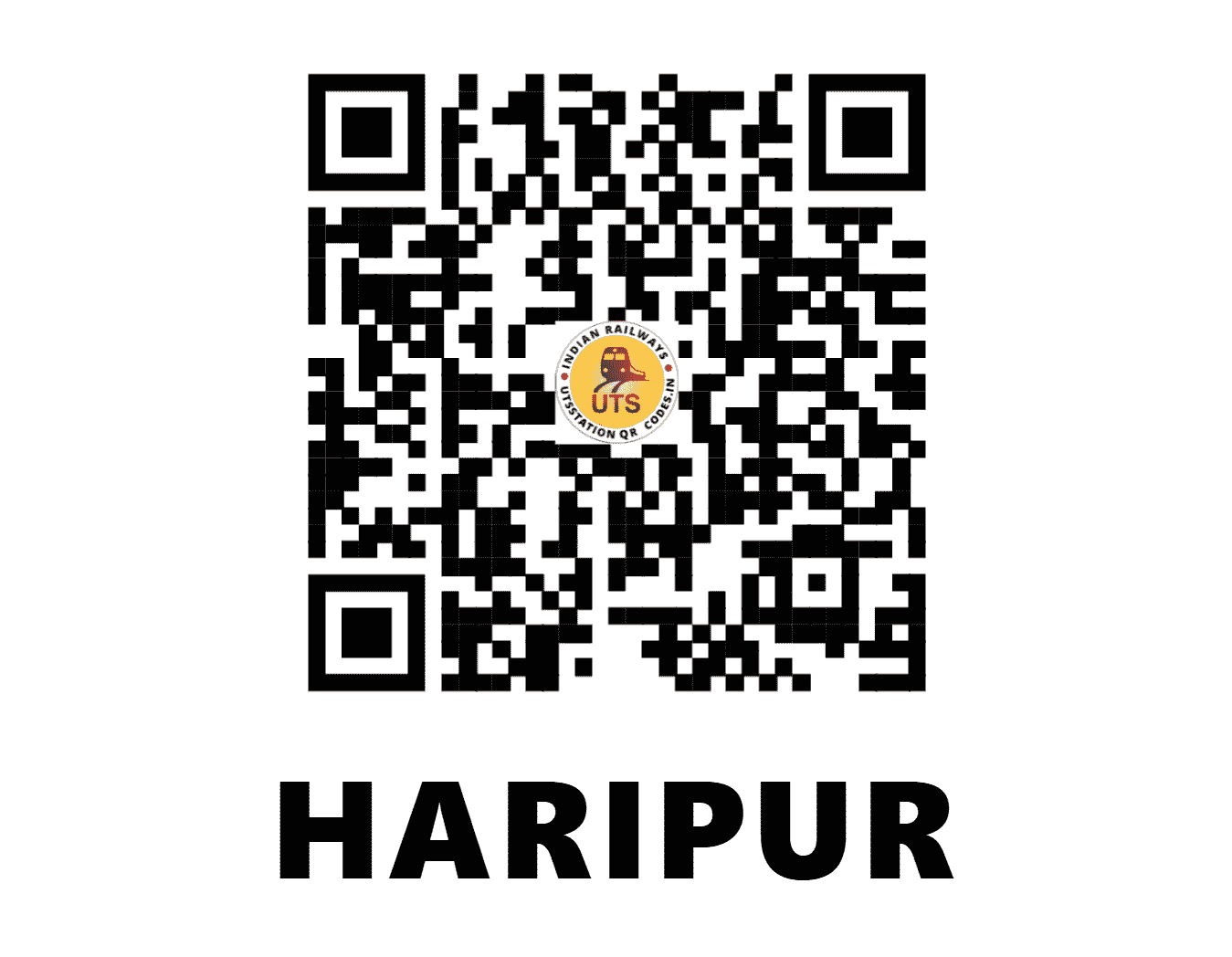 UTS QR Code for HARIPUR - HP - NW (RAJASTHAN)