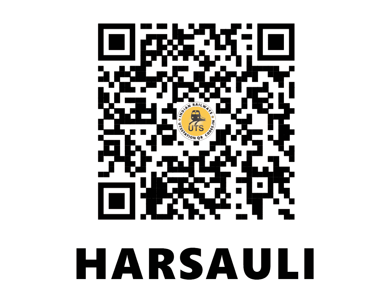 UTS QR Code for HARSAULI - HSI - NW (RAJASTHAN)