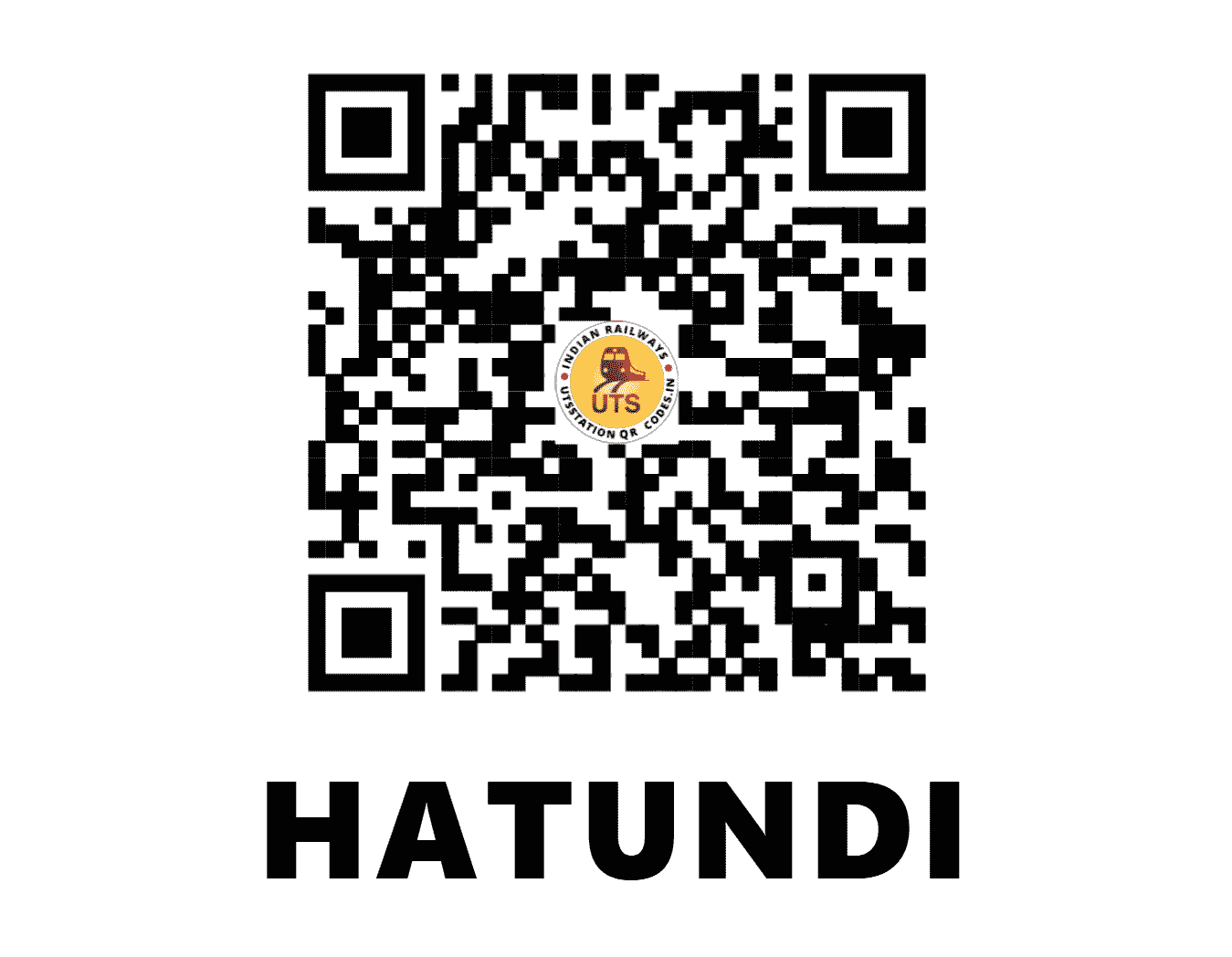 UTS QR Code for HATUNDI - HTD - NW (RAJASTHAN)