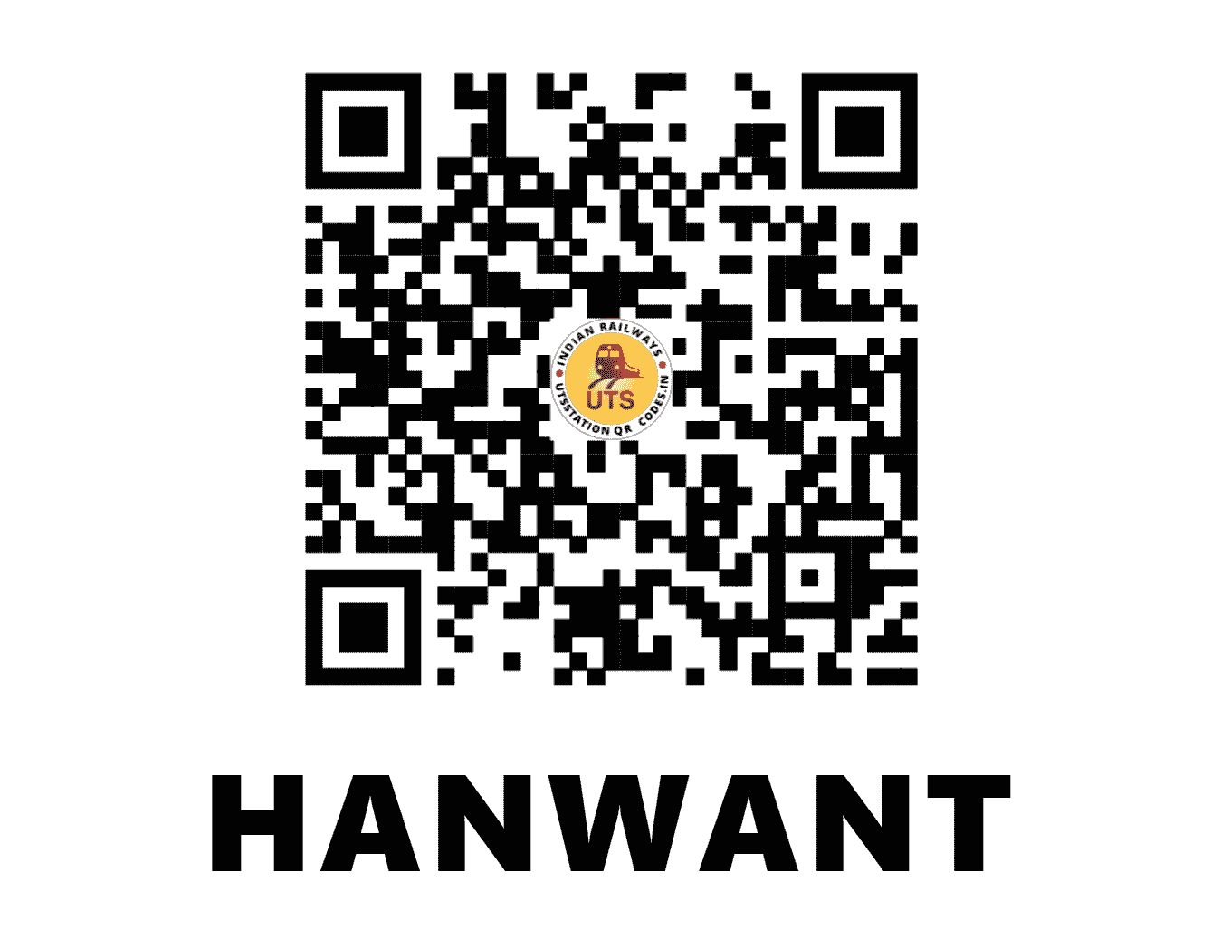 UTS QR Code for HANWANT - HWT - NW (RAJASTHAN)