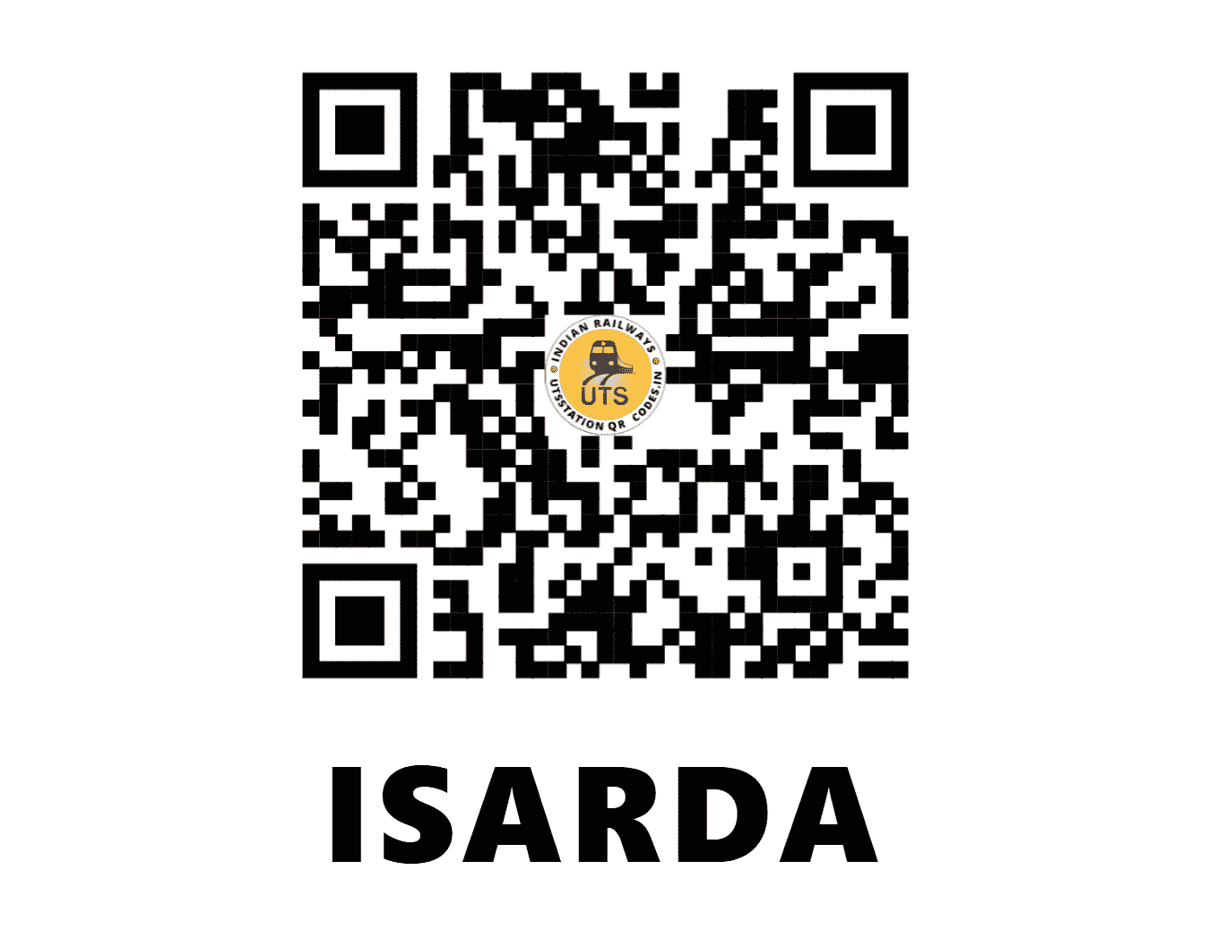 UTS QR Code for ISARDA - ISA - NW (RAJASTHAN)