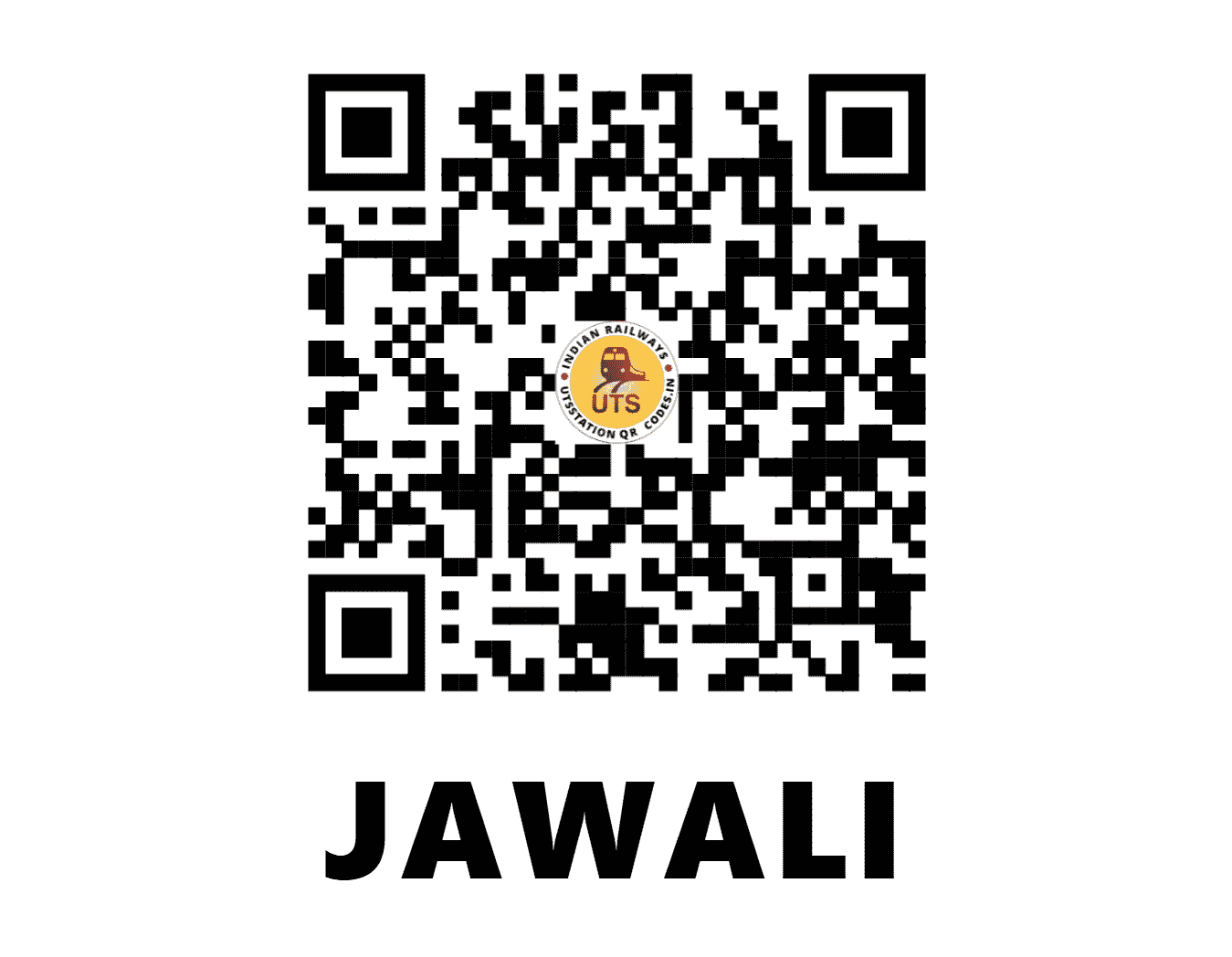 UTS QR Code for JAWALI - JAL - NW (RAJASTHAN)