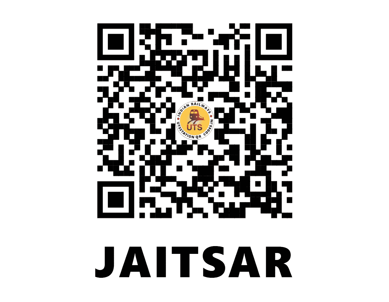 UTS QR Code for JAITSAR - JES - NW (RAJASTHAN)