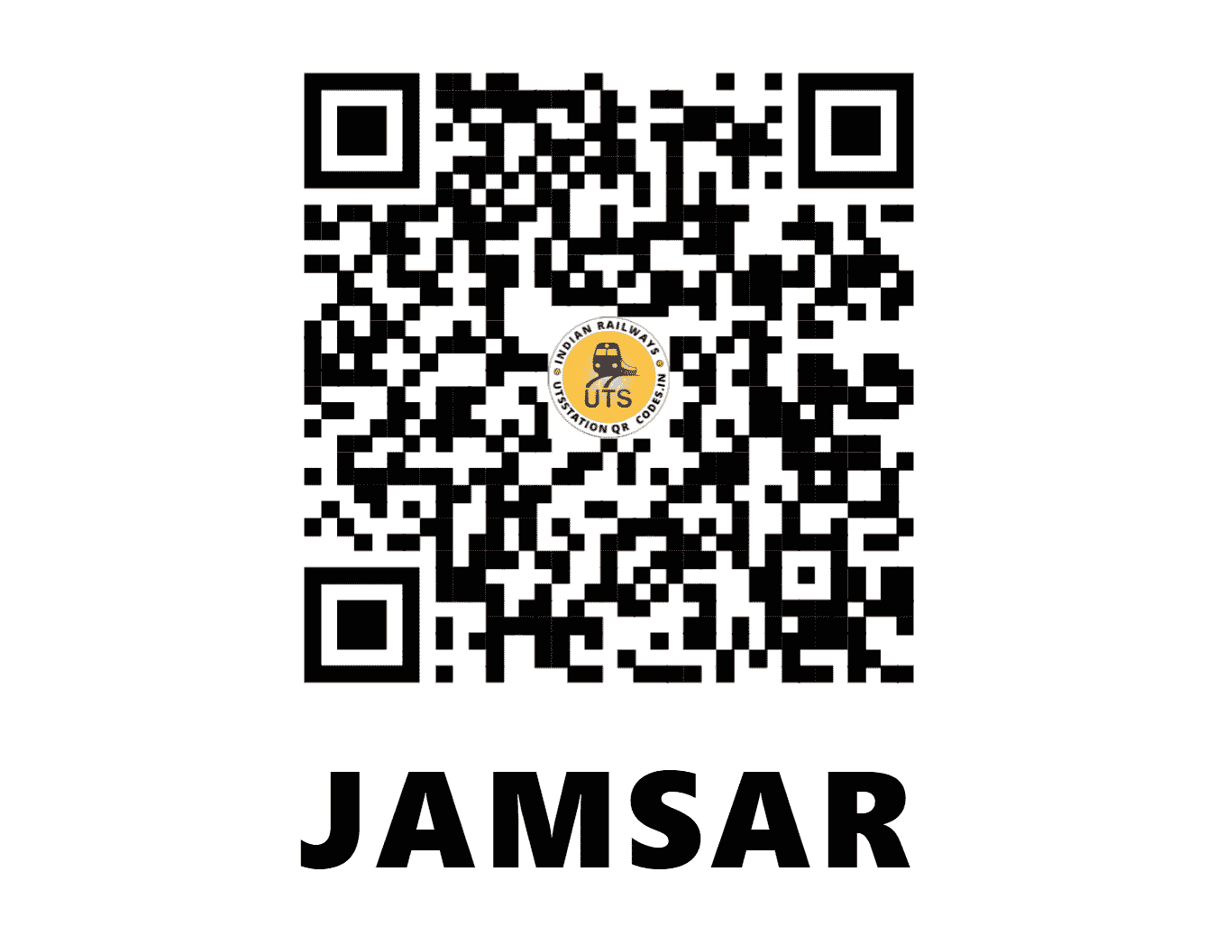 UTS QR Code for JAMSAR - JMS - NW (RAJASTHAN)
