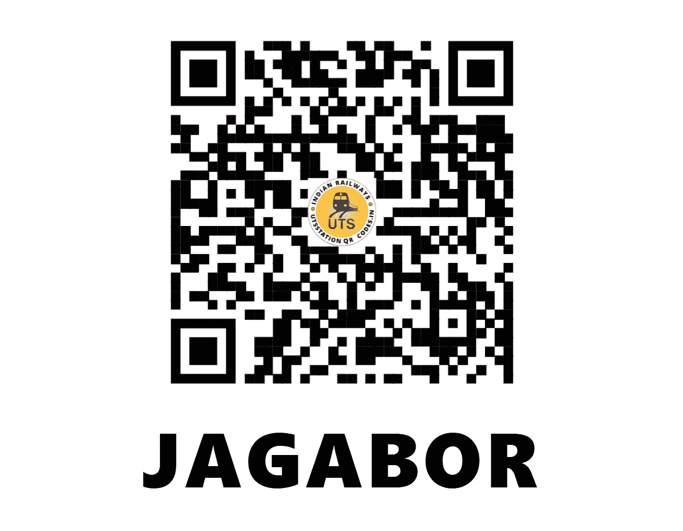 UTS QR Code for JAGABOR - JO - NW (RAJASTHAN)