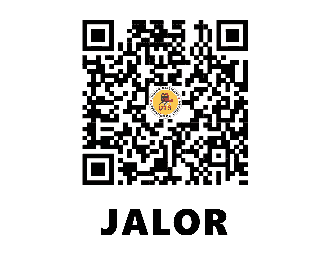 UTS QR Code for JALOR - JOR - NW (RAJASTHAN)