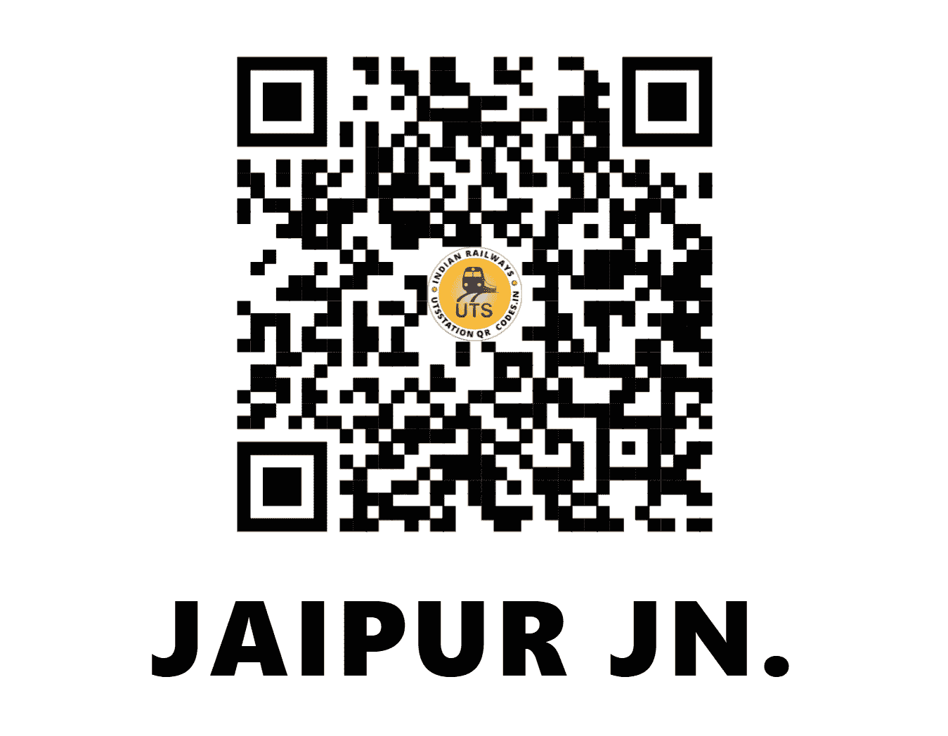 UTS QR Code for JAIPUR JN. - JP - NW (RAJASTHAN)