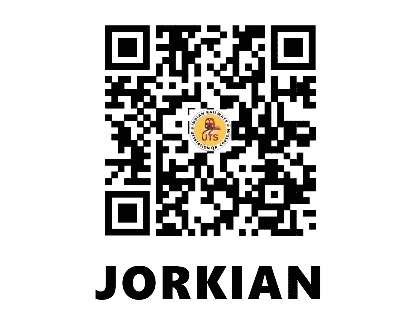 UTS QR Code for JORKIAN - JRKN - NW (RAJASTHAN)
