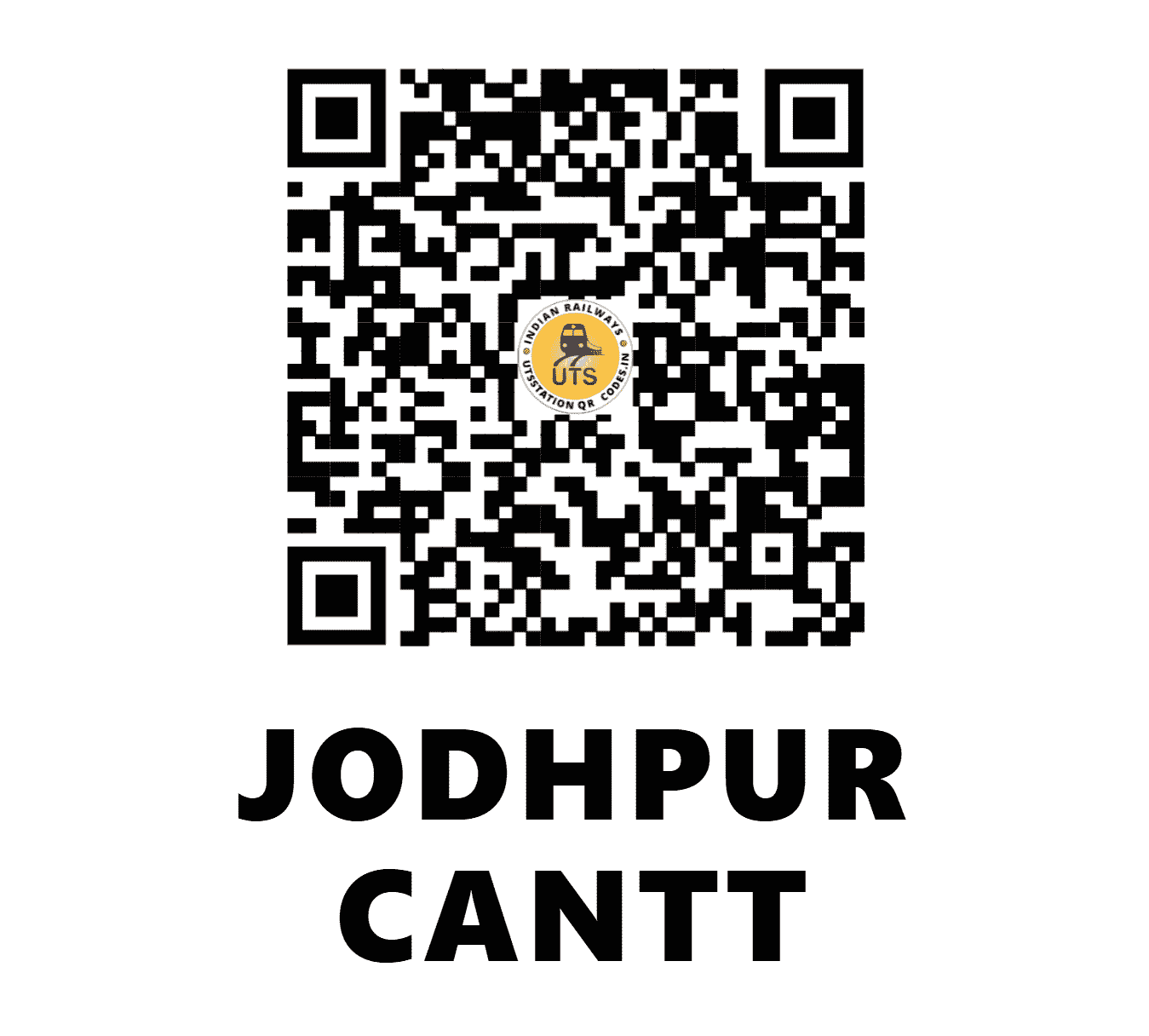 UTS QR Code for JODHPUR CANTT - JUCT - NW (RAJASTHAN)