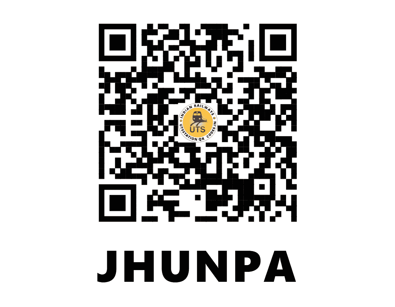 UTS QR Code for JHUNPA - JUP - NW (RAJASTHAN)