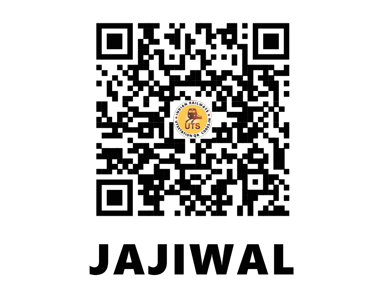UTS QR Code for JAJIWAL - JWL - NW (RAJASTHAN)