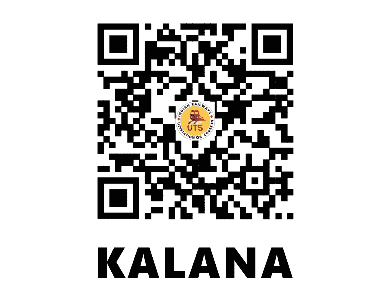 UTS QR Code for KALANA - KALN - NW (RAJASTHAN)