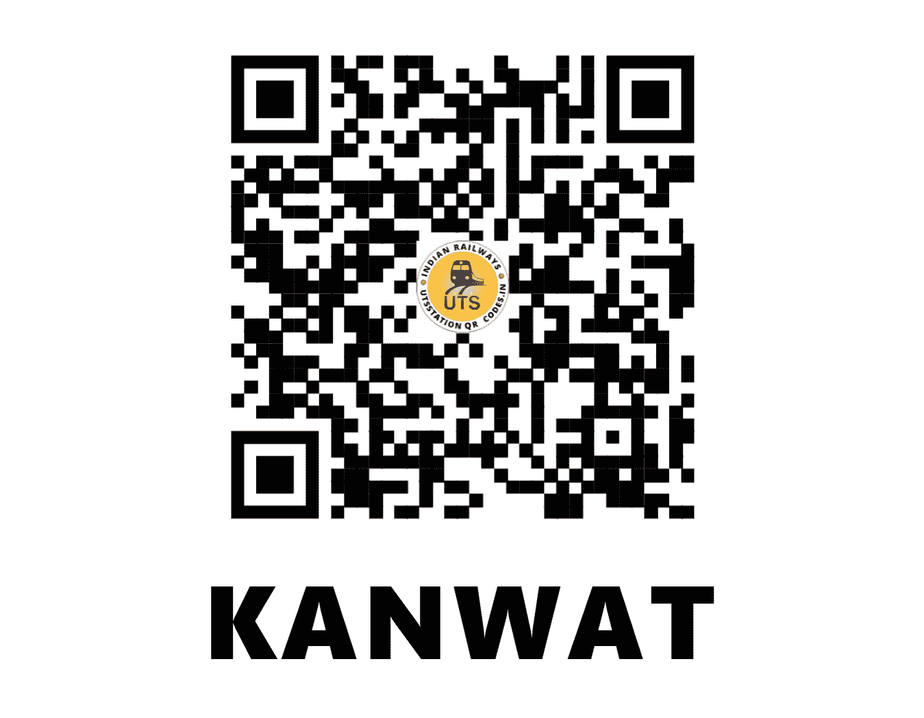 UTS QR Code for KANWAT - KAWT - NW (RAJASTHAN)