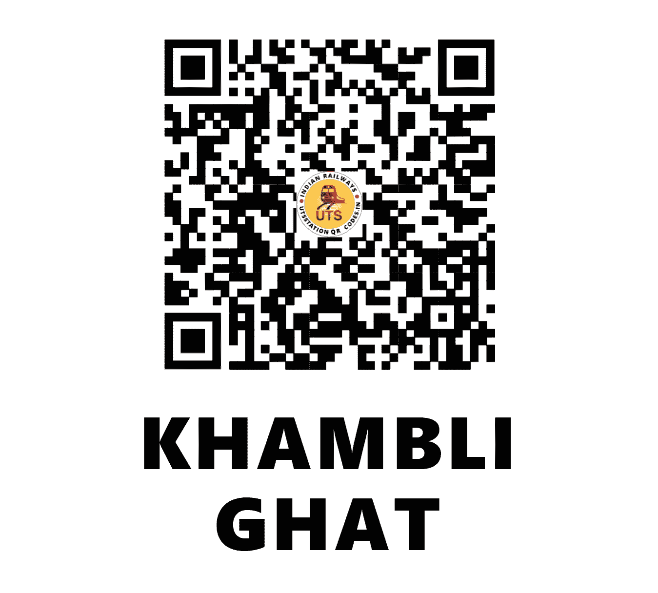 UTS QR Code for KHAMBLI GHAT - KBK - NW (RAJASTHAN)