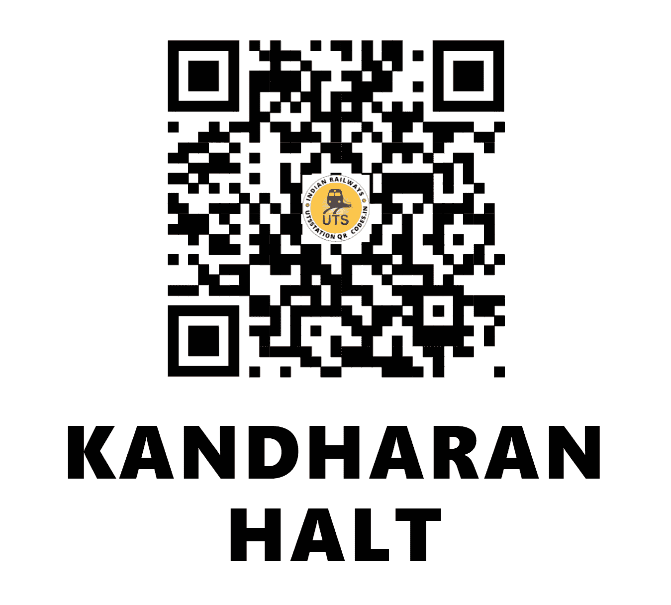 UTS QR Code for KANDHARAN HALT - KDHN - NW (RAJASTHAN)