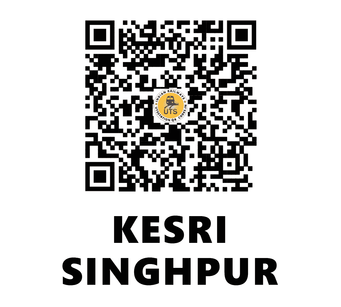 UTS QR Code for KESRI SINGHPUR - KESR - NW (RAJASTHAN)