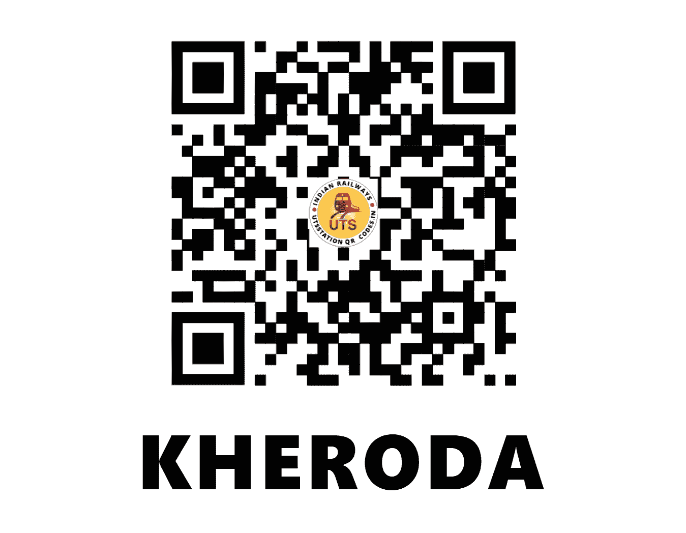 UTS QR Code for KHERODA - KHW - NW (RAJASTHAN)