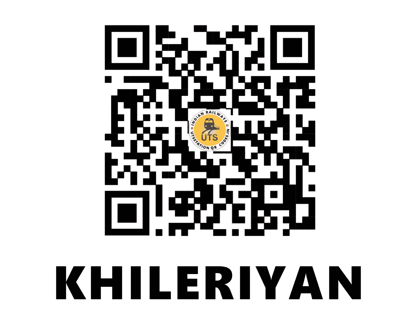UTS QR Code for KHILERIYAN - KLYN - NW (RAJASTHAN)