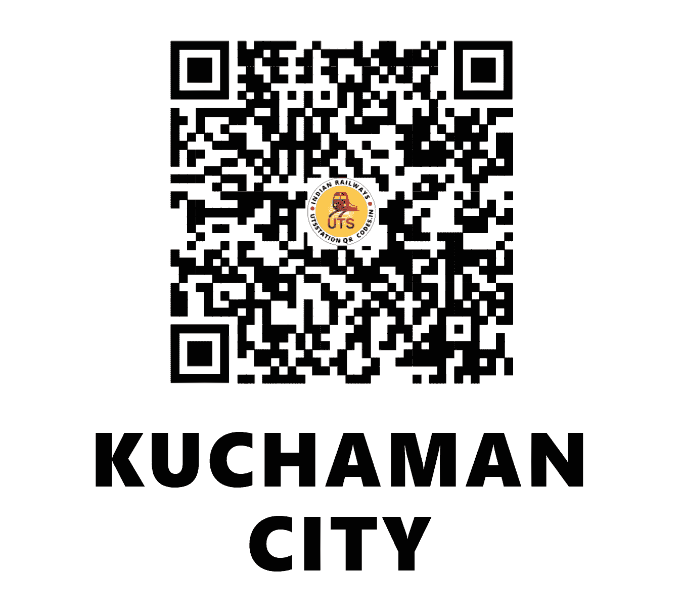 UTS QR Code for KUCHAMAN CITY - KMNC - NW (RAJASTHAN)