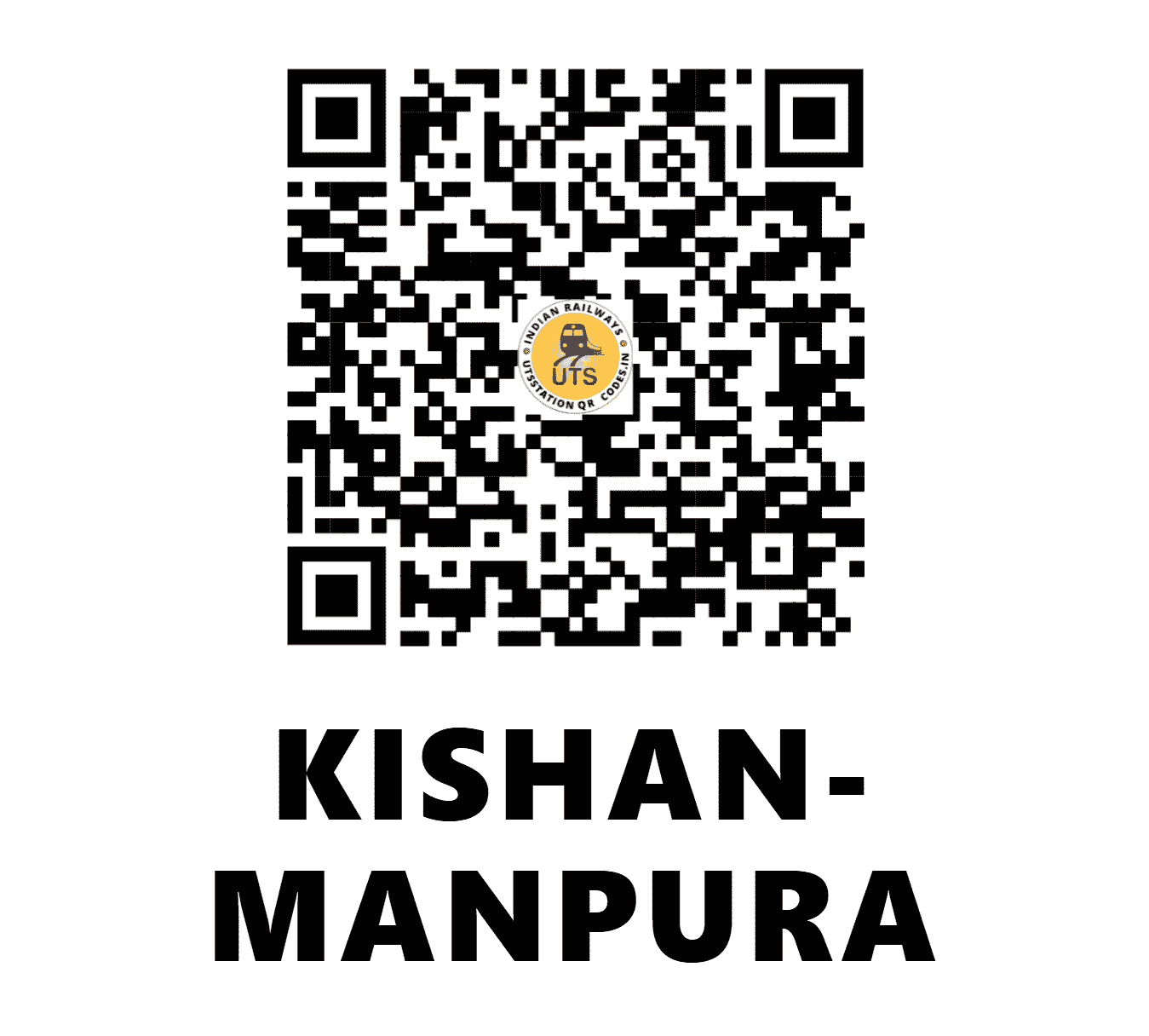 UTS QR Code for KISHAN-MANPURA - KMNP - NW (RAJASTHAN)