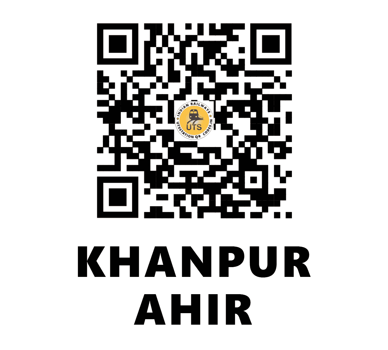 UTS QR Code for KHANPUR AHIR - KNAR - NW (RAJASTHAN)