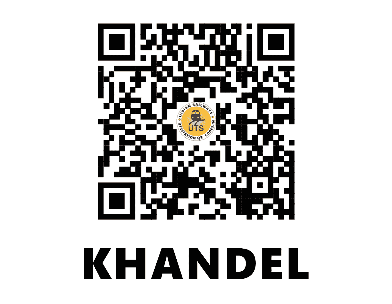 UTS QR Code for KHANDEL - KNDL - NW (RAJASTHAN)